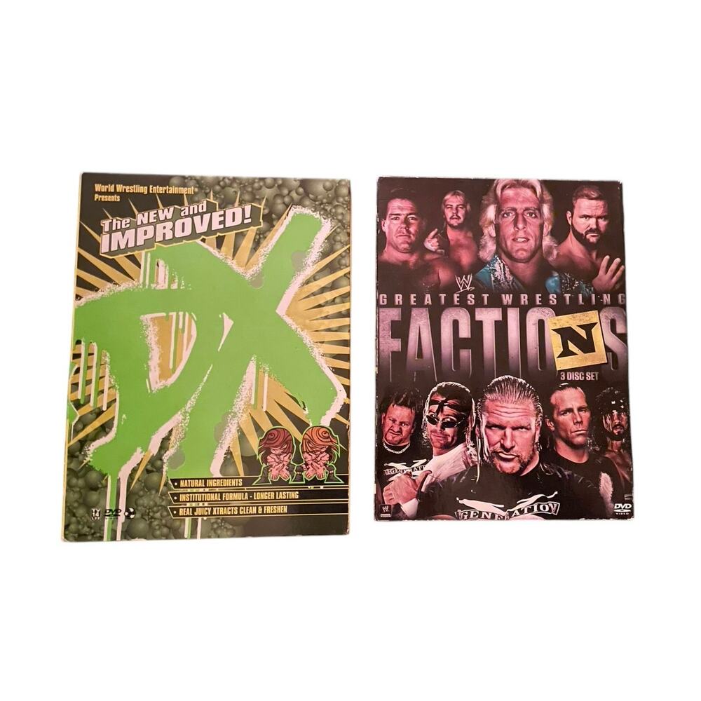 WWE DVD LOT The New and Improved DX - The Greatest Wrestling Factions  Box Sets